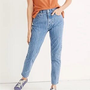 Madewell The Perfect Vintage Jean: Pinstripe Edition